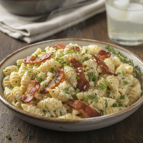 Creamy Ranch Bacon Shell Pasta Delight recipe