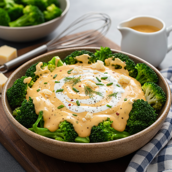 Creamy Ranch Cheddar Sauce for Broccoli recipe