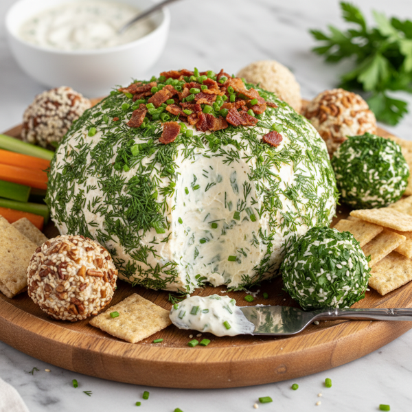 Creamy Ranch Cheese Ball Delight recipe