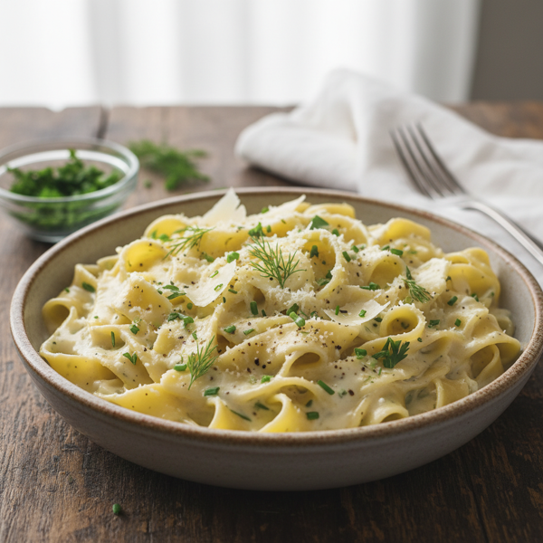 Creamy Ranch Egg Noodles recipe