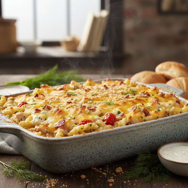 Creamy Ranch Gemelli Bake recipe