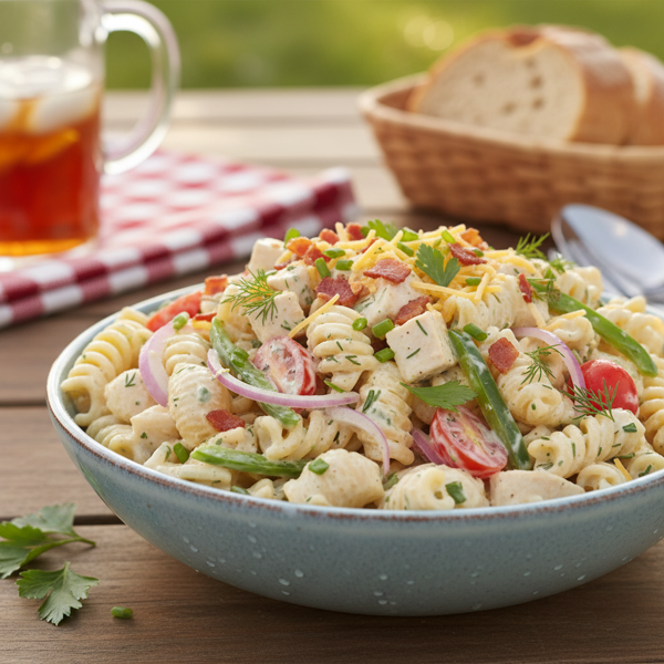 Creamy Ranch Pasta Salad recipe