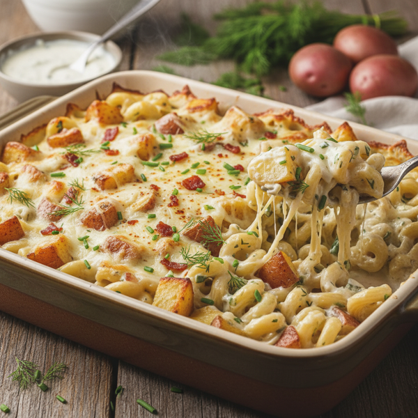 Creamy Ranch Pasta & Potato Delight recipe