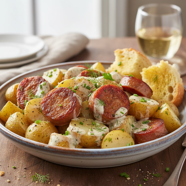 Creamy Ranch Sausage and Potato Medley recipe
