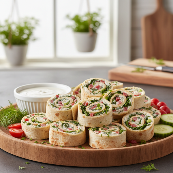Creamy Ranch Tortilla Pinwheels recipe