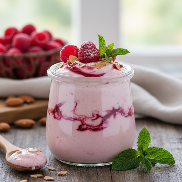 Creamy Raspberry Almond Curd recipe