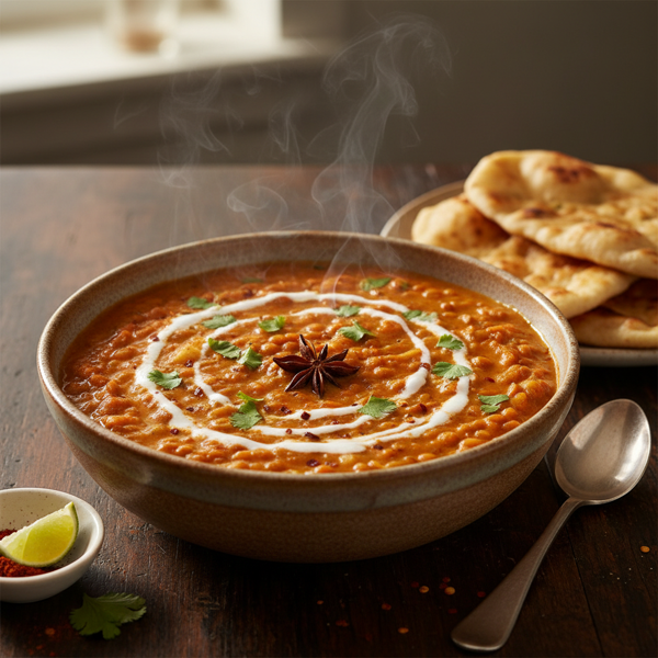 Creamy Red Lentil Curry Delight recipe