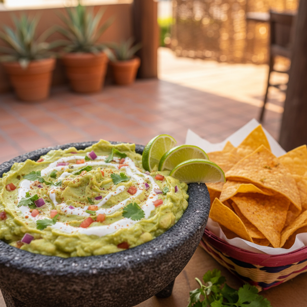 Creamy Restaurant-Style Guacamole recipe