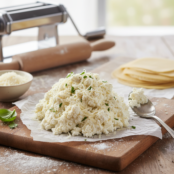 Creamy Ricotta and Parmesan Ravioli Filling recipe