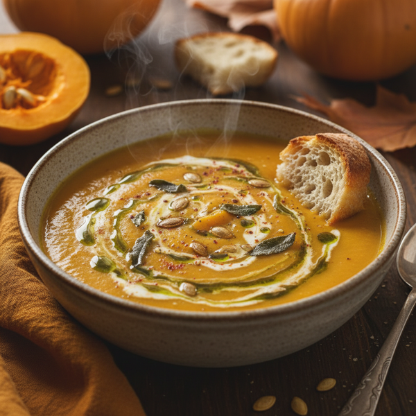 Creamy Roasted Butternut Squash Soup recipe
