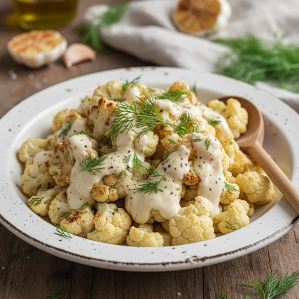 Creamy Roasted Cauliflower and Dill Delight recipe