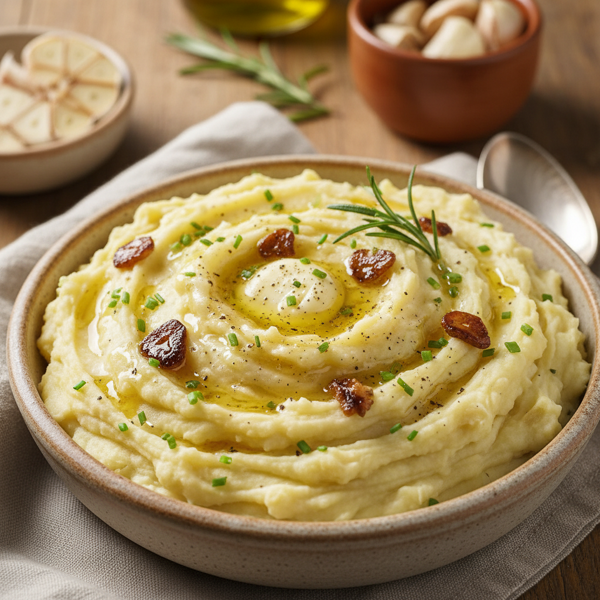 Creamy Roasted Garlic Mashed Potatoes recipe