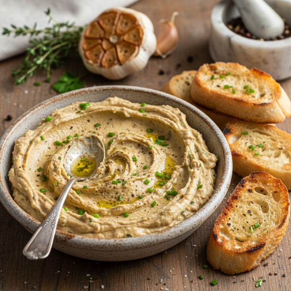 Creamy Roasted Garlic Spread recipe