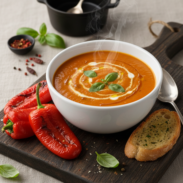 Creamy Roasted Red Pepper Bisque recipe