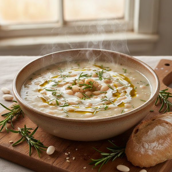 Creamy Rosemary White Bean Soup recipe
