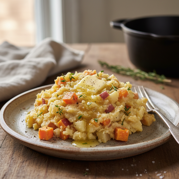 Creamy Rustic Mashed Roots recipe