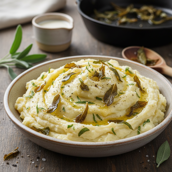 Creamy Sage Mashed Potatoes recipe