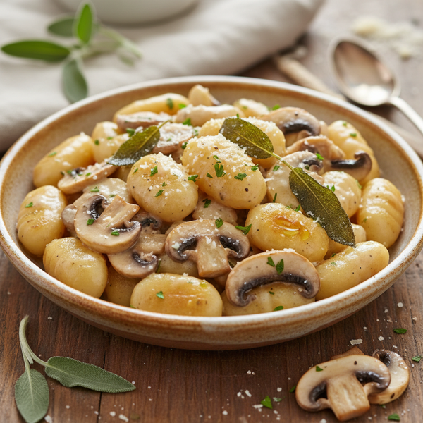 Creamy Sage and Mushroom Gnocchi recipe