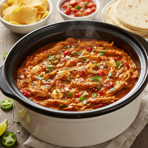 Creamy Salsa Chicken Delight in the Crock Pot recipe