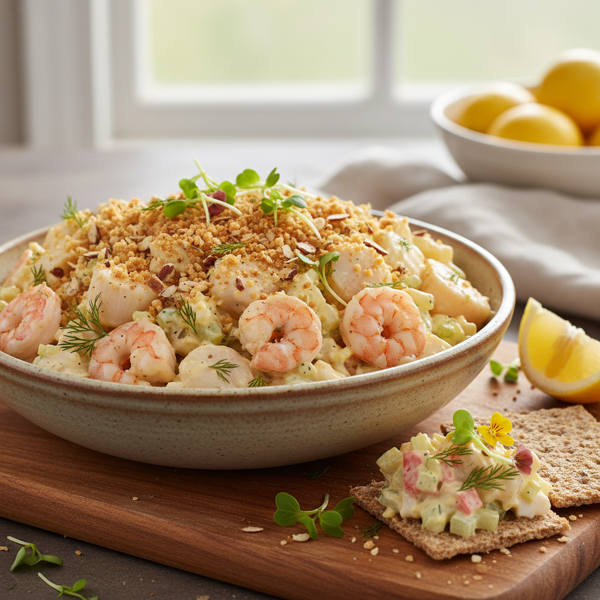Creamy Seafood Salad with a Crunch recipe
