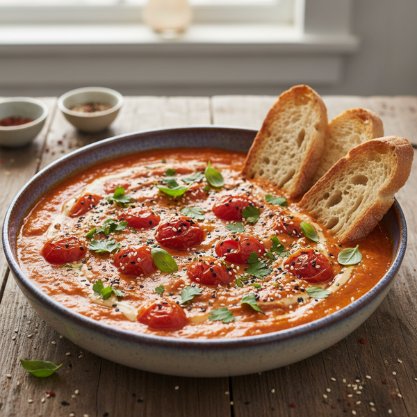 Creamy Sesame Tomato Delight recipe