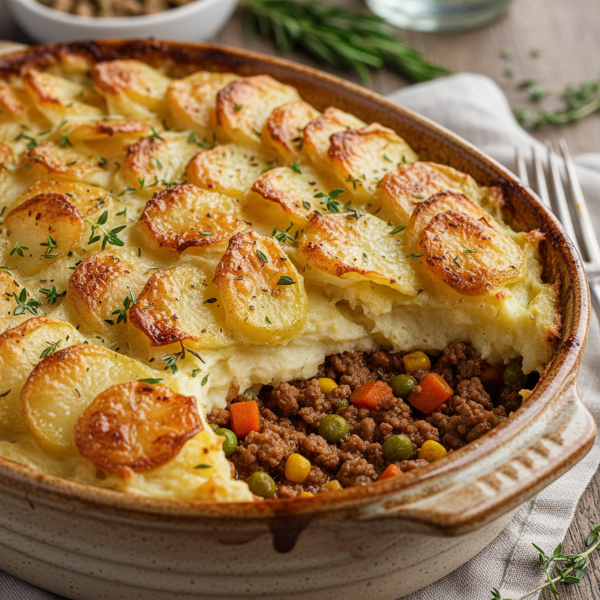 Creamy Shepherd's Pie with Crispy Potato Topping recipe