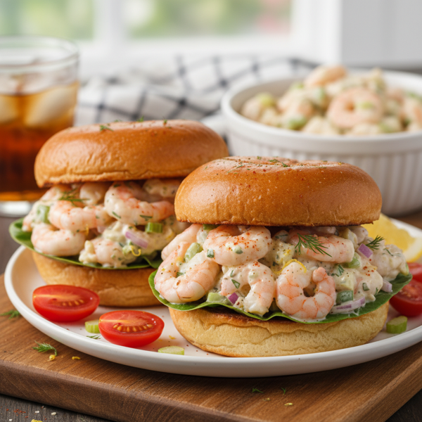Creamy Shrimp Salad Sandwich Delight recipe