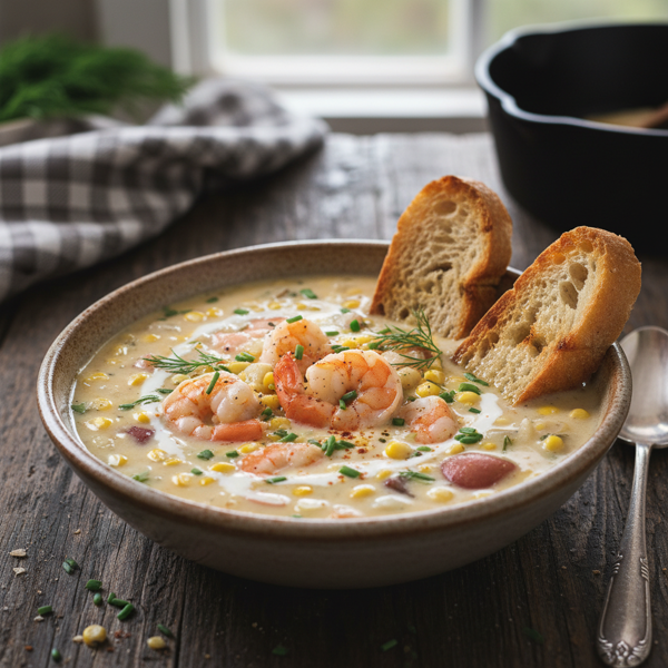 Creamy Shrimp & Corn Chowder recipe