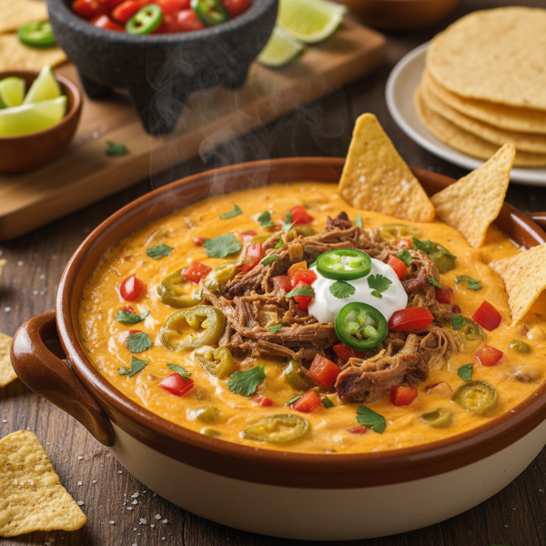 Creamy Slow-Cooked Chile Con Queso recipe