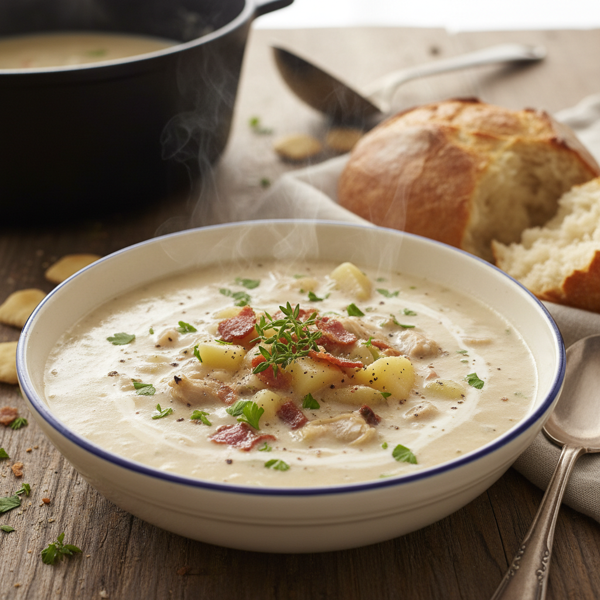 Creamy Slow-Cooked Clam Chowder recipe