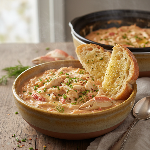 Creamy Slow Cooker Crab Delight recipe