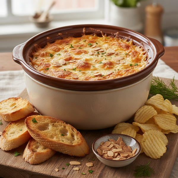 Creamy Slow Cooker Crab & Almond Dip recipe