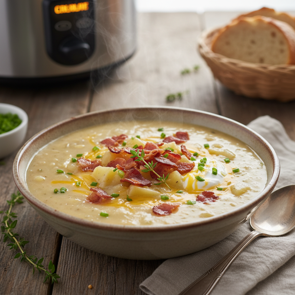 Creamy Slow Cooker Potato Soup recipe