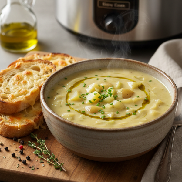 Creamy Slow Cooker Potato and Leek Delight recipe