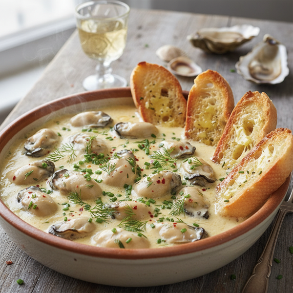 Creamy Smoked Oyster Delight recipe