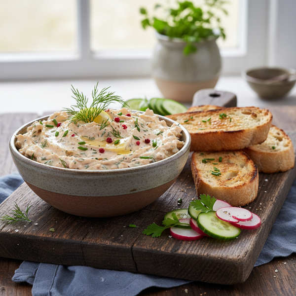 Creamy Smoked Trout and Herb Spread recipe