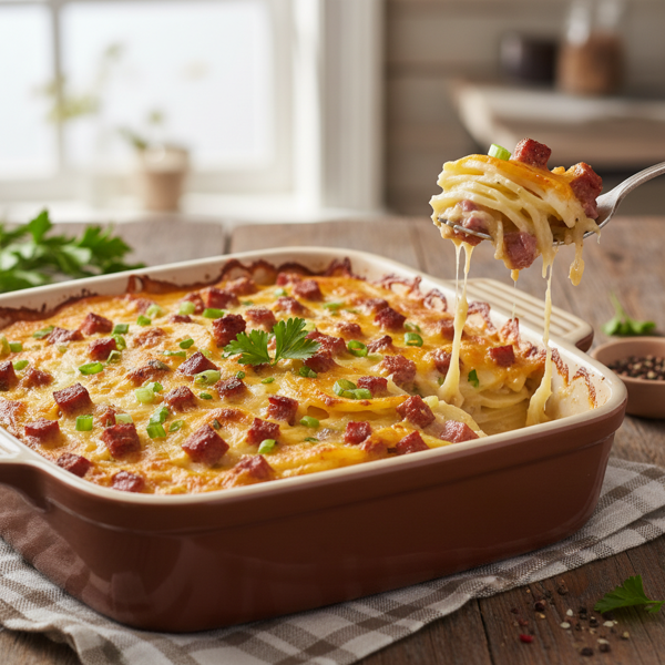 Creamy Spam & Potato Delight Casserole recipe
