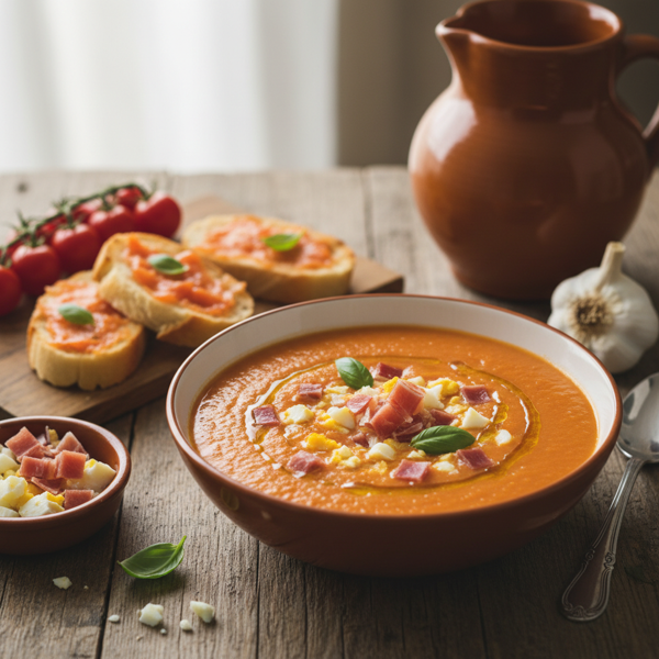 Creamy Spanish Tomato Soup (Salmorejo) recipe
