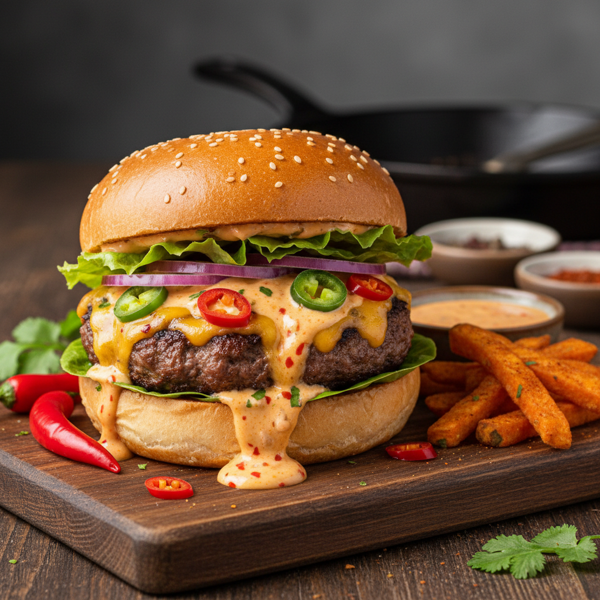 Creamy Spicy Cheeseburger Delight recipe