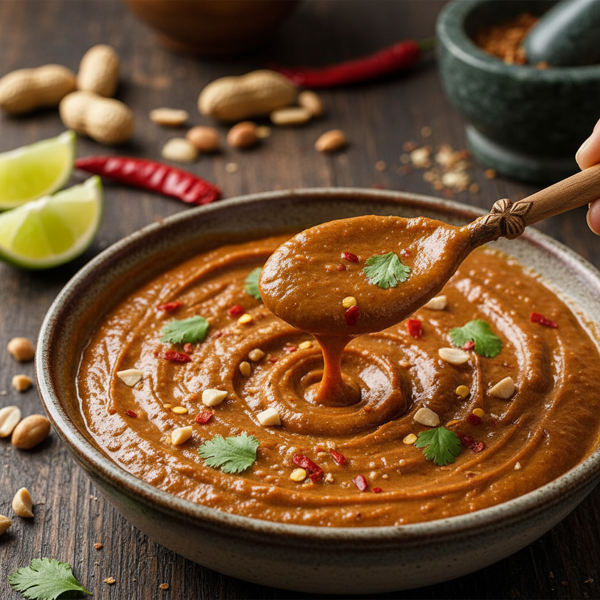 Creamy Spicy Peanut Satay Sauce recipe