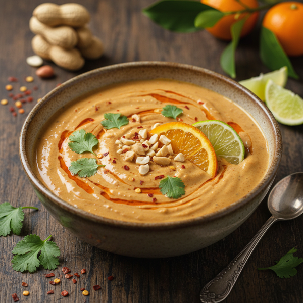 Creamy Spicy Peanut and Citrus Sauce recipe