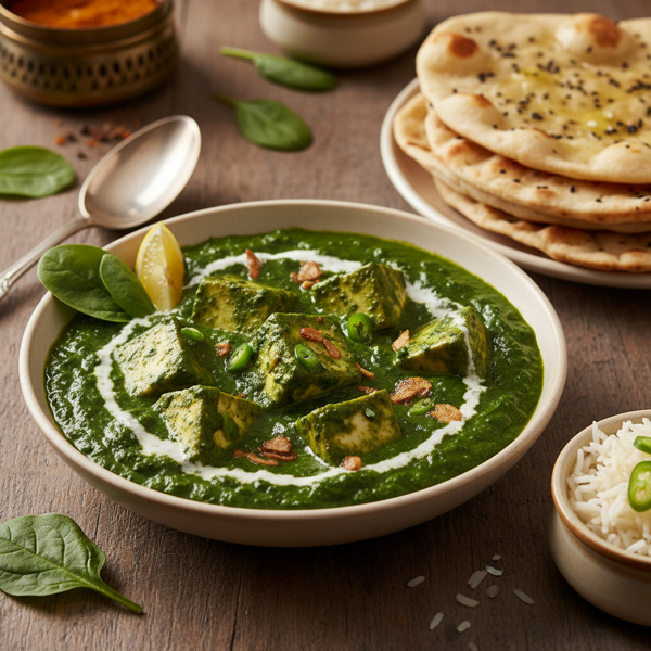 Creamy Spinach Paneer Delight recipe