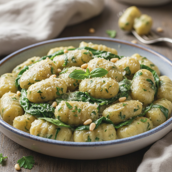 Creamy Spinach Ricotta Gnocchi recipe