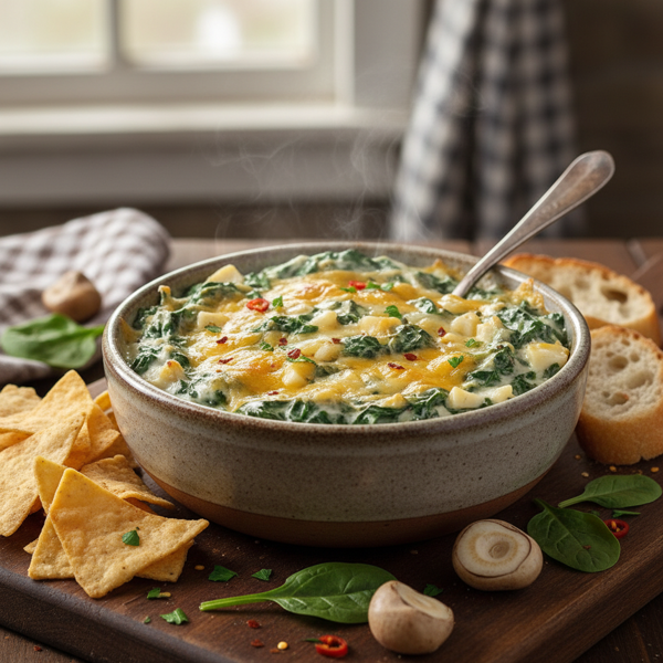 Creamy Spinach Water Chestnut Dip recipe