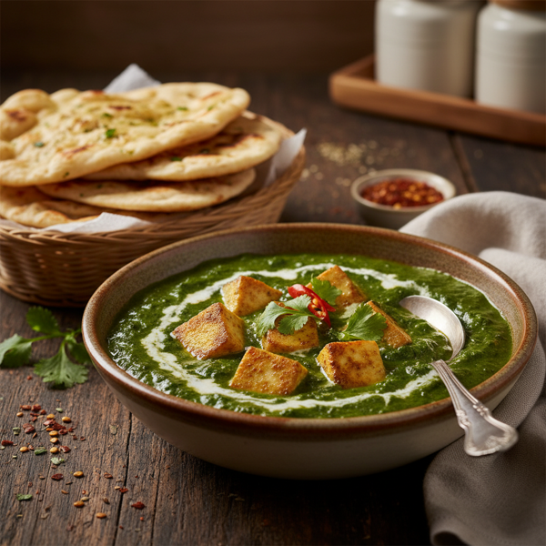 Creamy Spinach & Paneer Delight recipe