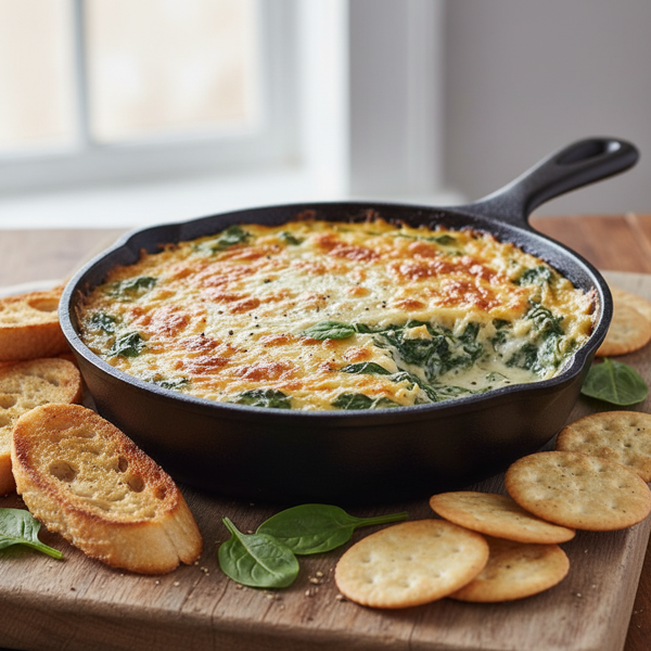 Creamy Spinach & Swiss Cheese Dip recipe