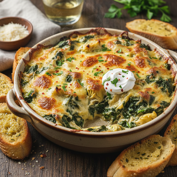 Creamy Spinach and Artichoke Bake recipe