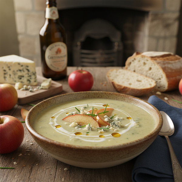 Creamy Stilton and Cider Delight Soup recipe