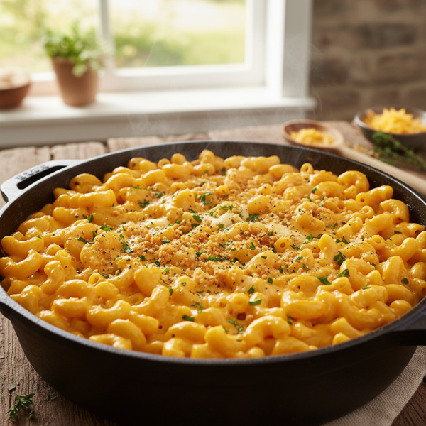 Creamy Stovetop Cheddar Mac & Cheese recipe