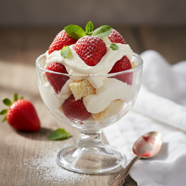 Creamy Strawberries Delight recipe